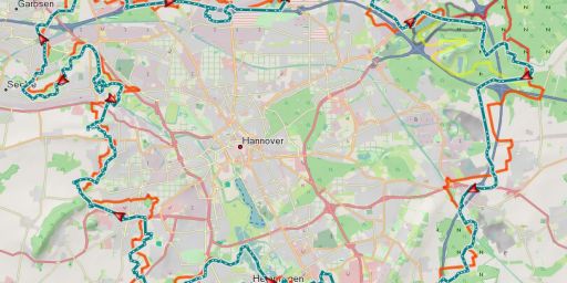 Hannover - Stadgrenze und Wanderweg